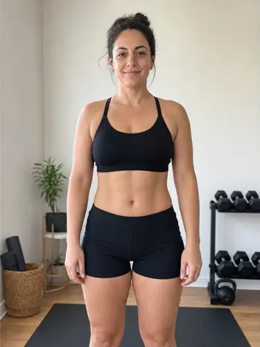 Fictional female example after AI visualization