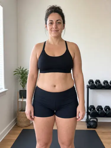 Fictional female example before AI visualization
