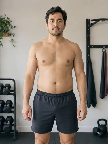Fictional male example before AI visualization